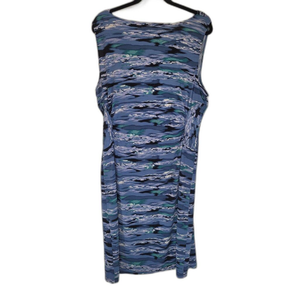 Axcess Blue Cowl Neck Sleeveless Dress - Picture 2 of 3